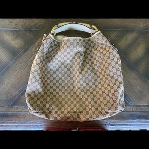 Gucci large horsebit hobo bag